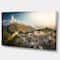 Designart - Rocky Green Mountains Panorama - Landscape Canvas Art Print